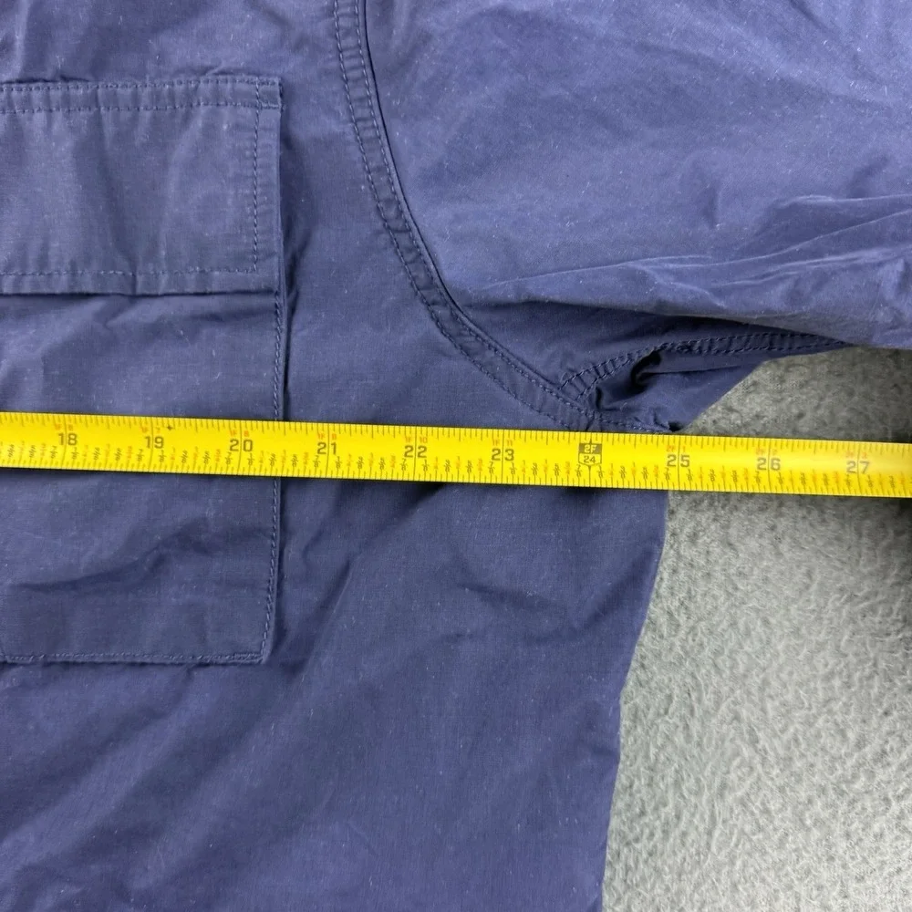 Banana Republic Jacket Men's XL Blue Water Resistant Field Utility Barn Waxed